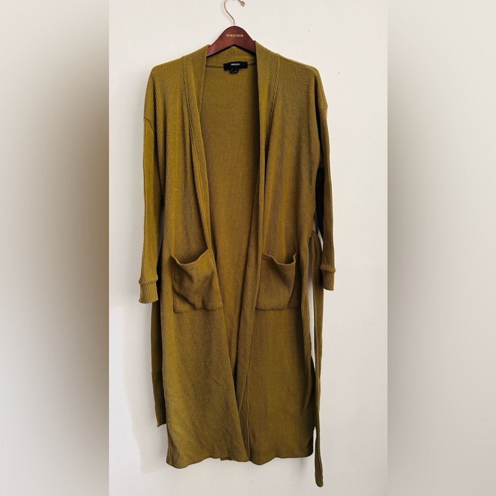 Forever 21 OLIVE GREEN CARTIGAN SIZE M